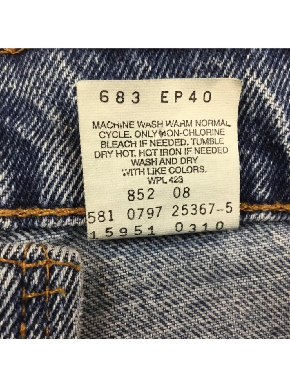 RARE VINTAGE LEVI’S 950 Orange Tab Relaxed Fit Tapered Leg Jeans Size 14 - Picture 14 of 15